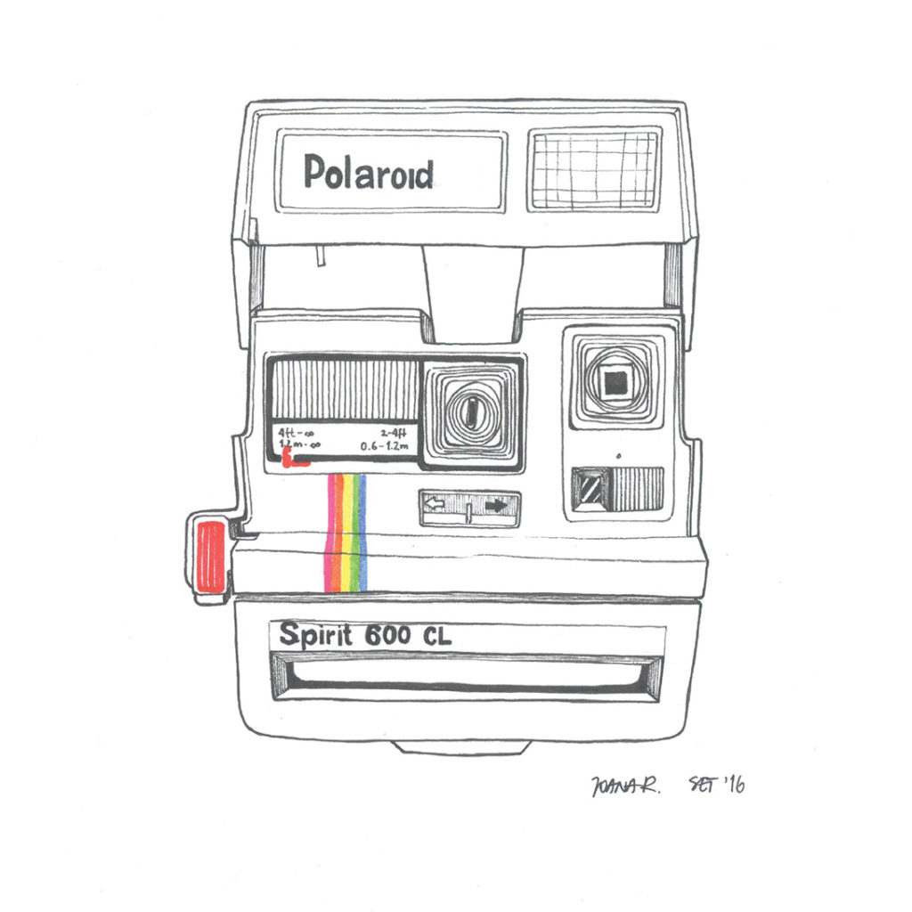 Illustrated Polaroid Spirit 600 CL