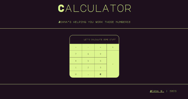 Calculator app screenshot